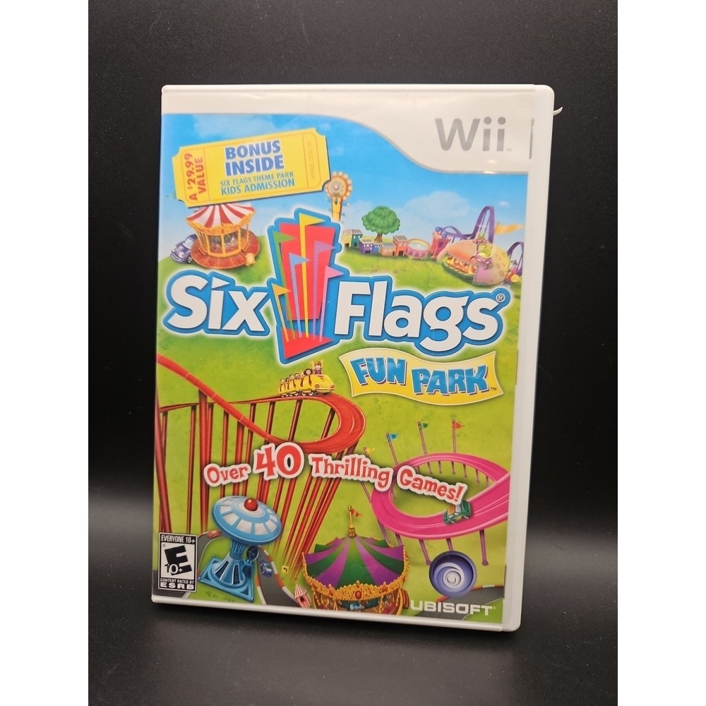 Six Flags Fun Park - Nintendo Wii Game - Complete & Tested